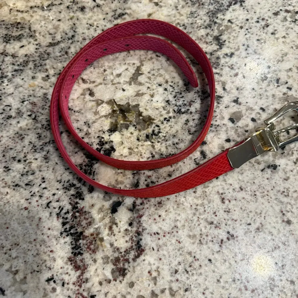 Pink Red Reversible Belt Sz L - Picture 6 of 11